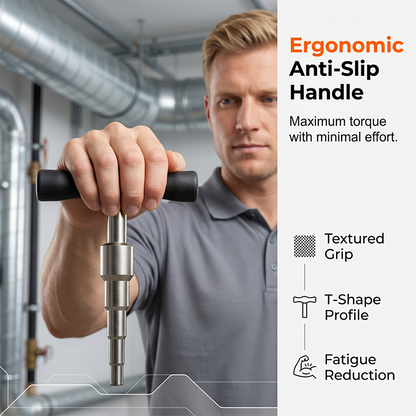 🔧 LIMITED-TIME 30% OFF! ✨ Multi-Function Pipe Reaming & Expanding Tool – Hardened Alloy, Stepped Shaft, Ergonomic Grip 🛠️