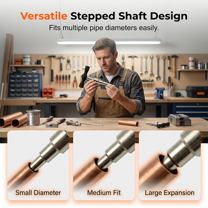 🔧 LIMITED-TIME 30% OFF! ✨ Multi-Function Pipe Reaming & Expanding Tool – Hardened Alloy, Stepped Shaft, Ergonomic Grip 🛠️