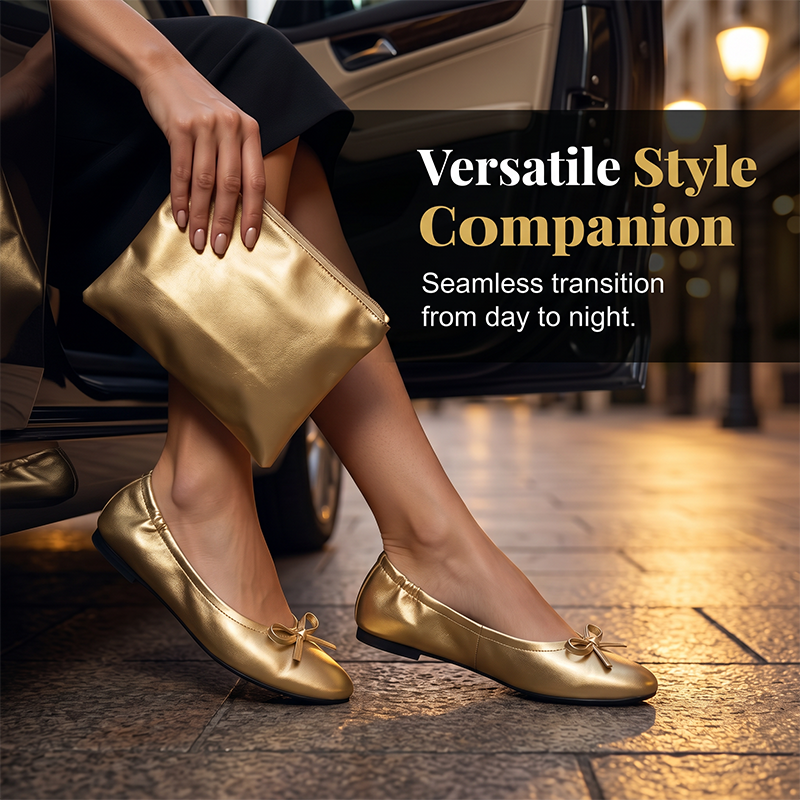 📢📢40% OFF !! ⏰Women's Elegant Foldable Ballet Flats