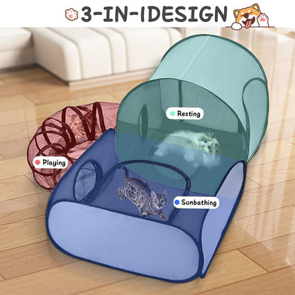 🐾🏠Large Cat Tunnel for Play and Lounging