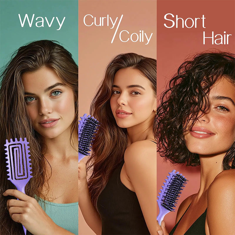 📢📢40% OFF !! ⏰Ventilated Detangling Brush for Curly Hair