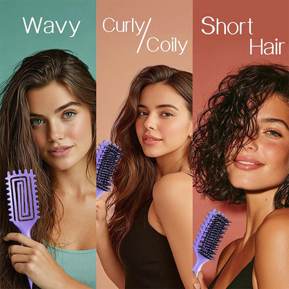 📢📢40% OFF !! ⏰Ventilated Detangling Brush for Curly Hair