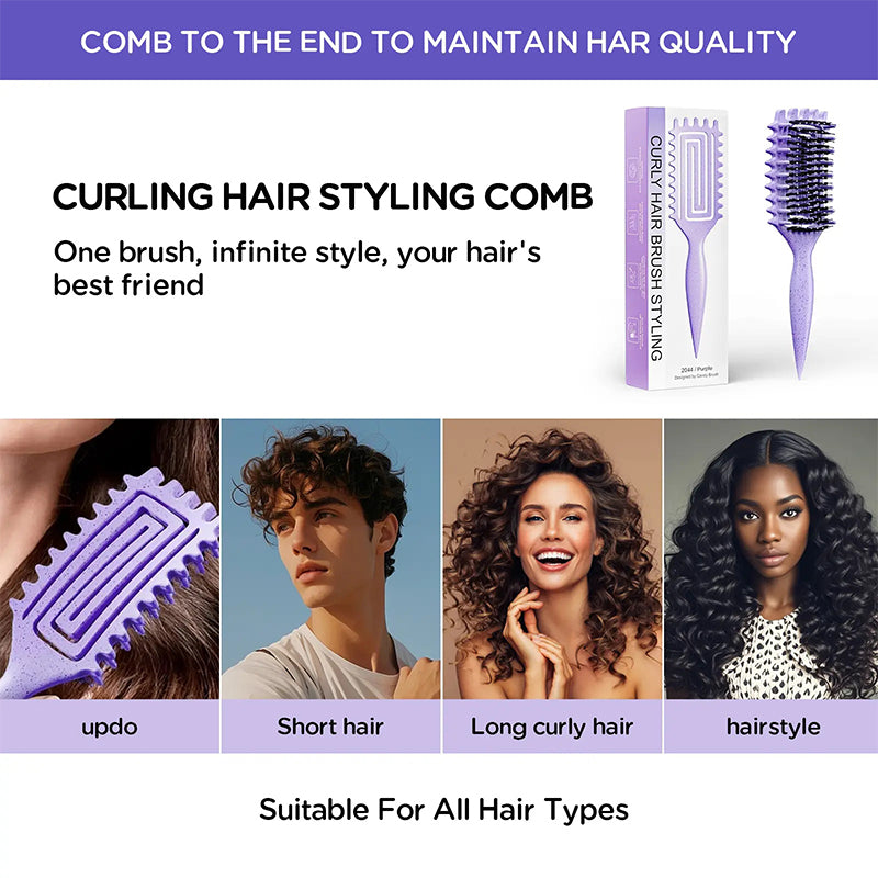 📢📢40% OFF !! ⏰Ventilated Detangling Brush for Curly Hair