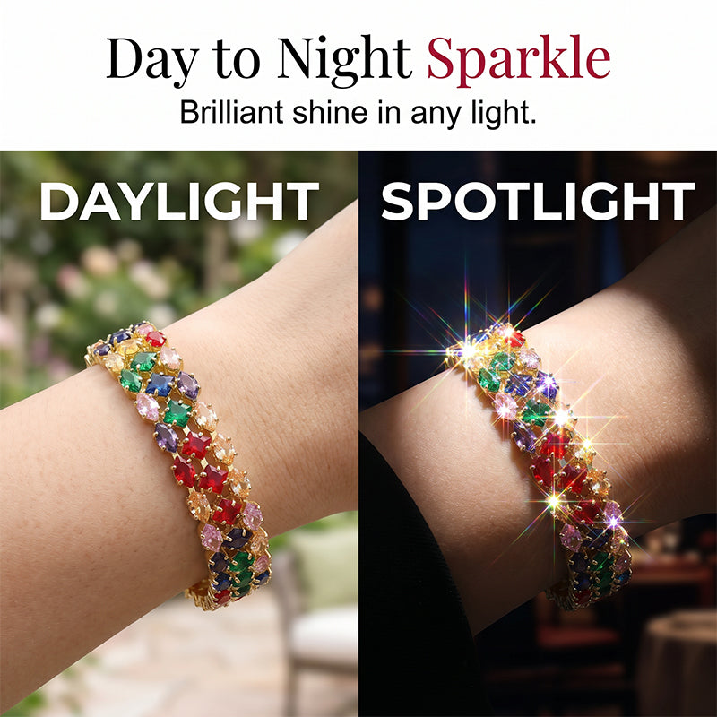 🎉 2026 Sale — Over 50,000 Sold!💞 Women's Elegant Multicolor Tennis Bracelet