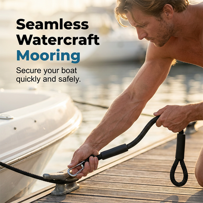 Heavy-Duty Bungee Dock Lines with Stainless Steel Clip🛥️