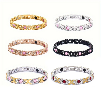 📢📢43% OFF !! ⏰Women's Elegant Adjustable Rhinestone Bracelet