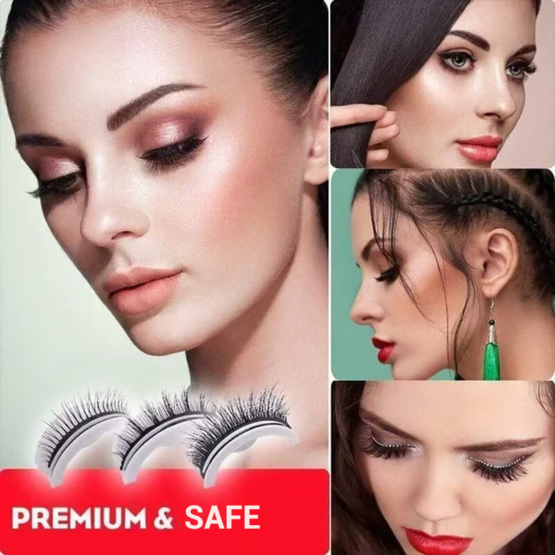 ✨ 2026 Sale — Over 49,000 Sold! 👀 Glue-Free Self-Adhesive Lashes – 3-Second, Natural & Reusable