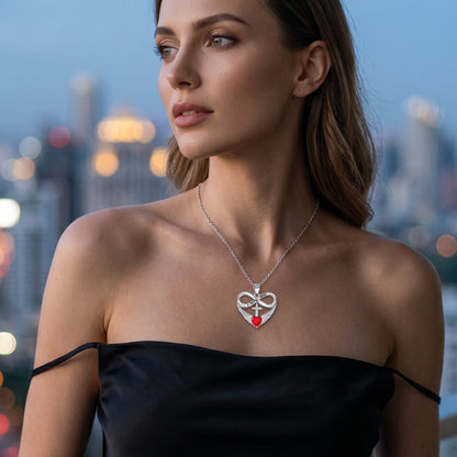 🎉 2026 Sale — Over 36,000 Sold! 💖 Infinity Heart Cross Necklace with Wing Pendant – Faith & Eternal Love ✨