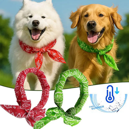 🎀Cooling Collar – Summer Relief for Dogs & Cats 🌞❄️No Freezer Needed • Made for  Heatwaves!