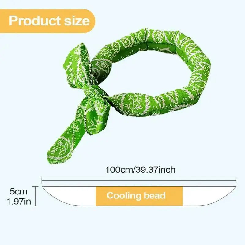 🎀Cooling Collar – Summer Relief for Dogs & Cats 🌞❄️No Freezer Needed • Made for  Heatwaves!