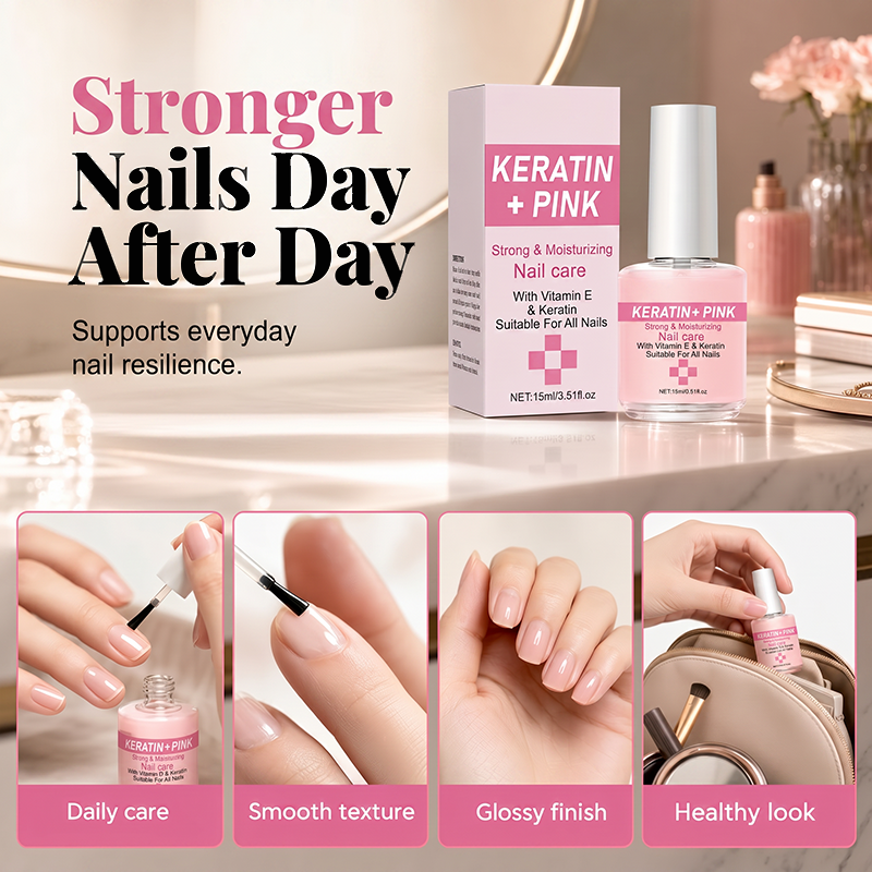 💅 2026 Sale — Over 47,000 Sold!✨ Keratin Nail Strengthener – Repairs Rough Surfaces & Glossy Finish 🌟