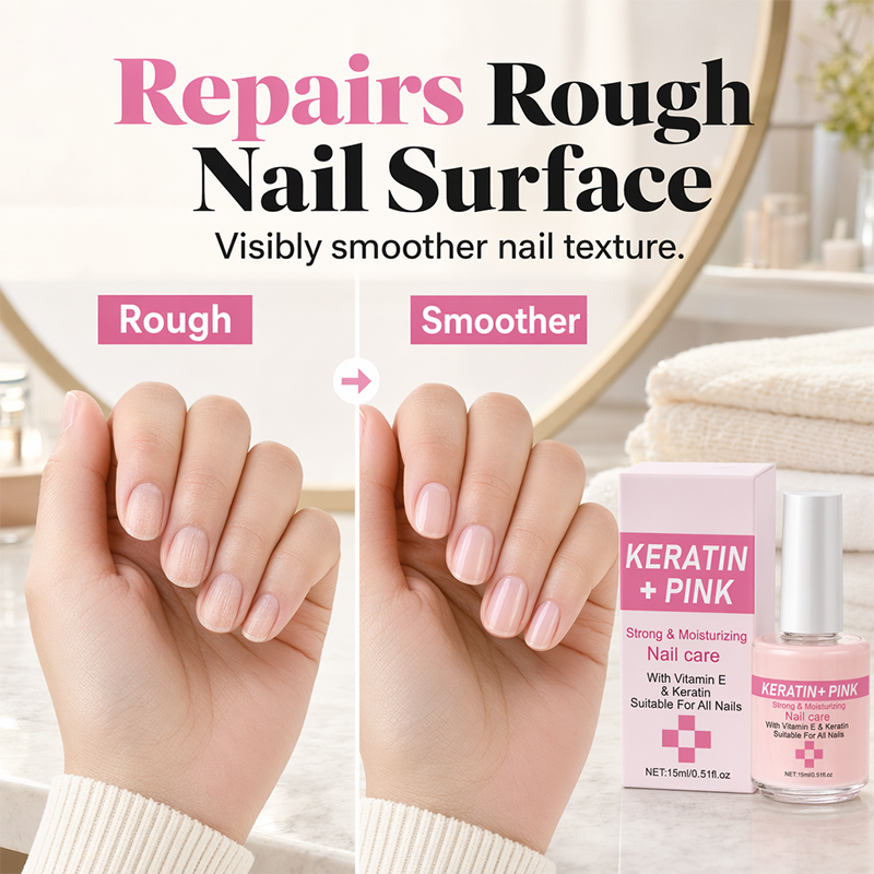 💅 2026 Sale — Over 47,000 Sold!✨ Keratin Nail Strengthener – Repairs Rough Surfaces & Glossy Finish 🌟