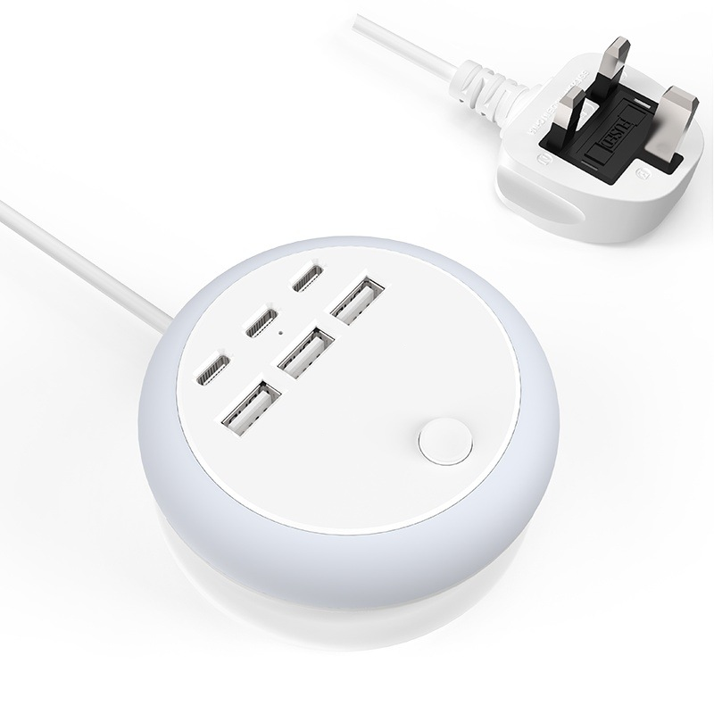 🔥Summer Hot Sales - Save 49% OFF🔋 Portable Power Strip with USB-C Charging & LED Lights ✨ – 6 USB Ports for Home 🏠, Office 💻 & Travel ✈️