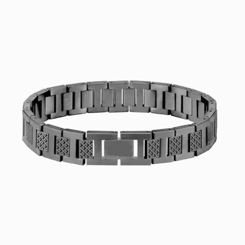 📢📢30% OFF !! ⏰Unisex Stainless Steel Textured Link Bracelet