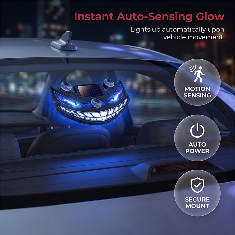 📢📢40% OFF !! ⏰Solar Devil Eye LED Car Warning Light