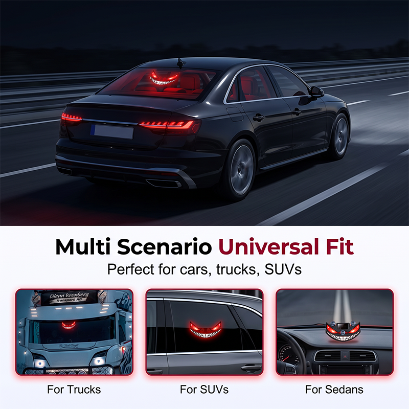 📢📢40% OFF !! ⏰Solar Devil Eye LED Car Warning Light