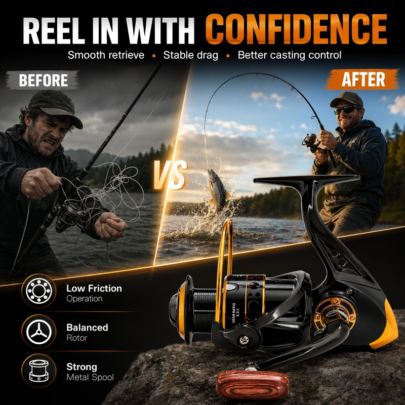 ✨ CNC Spool Spinning Fishing Reel