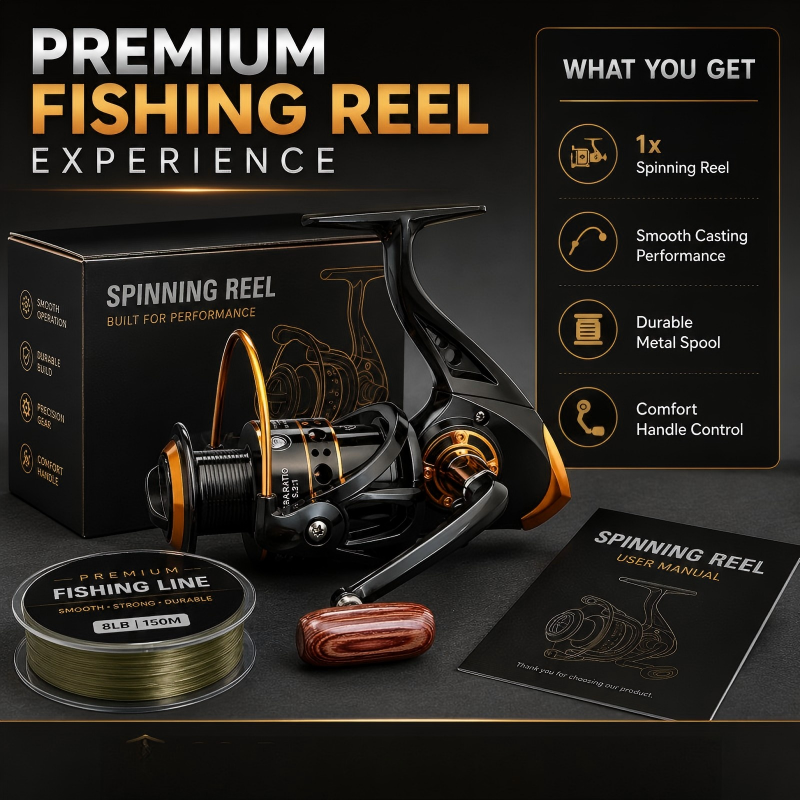 ✨ CNC Spool Spinning Fishing Reel