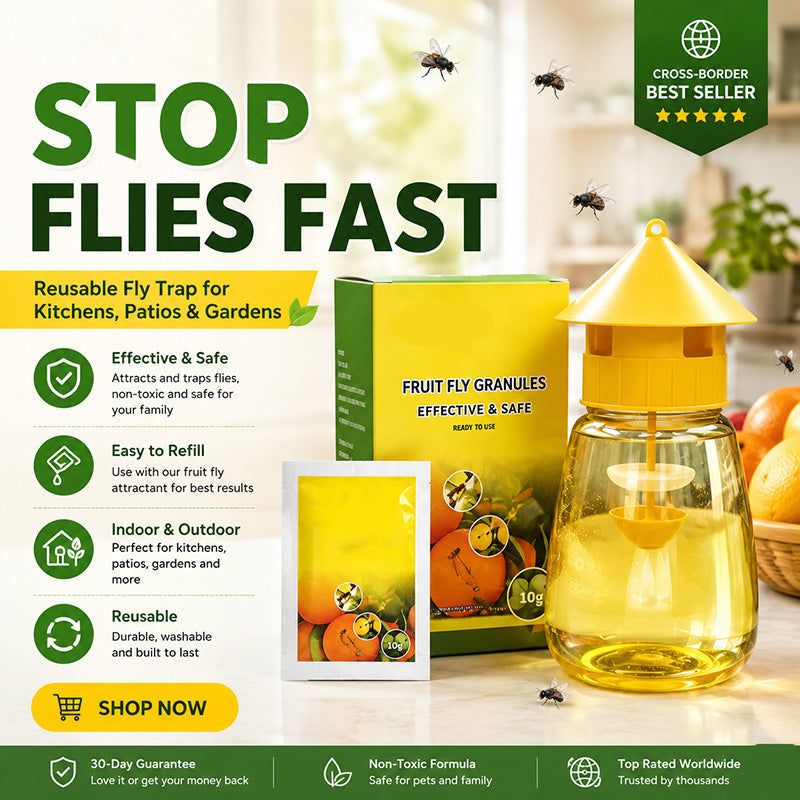 🏆 Last Day Special Price £9.77 ! 🔥Buy 2 Get 1 Free🎁Indoor and Outdoor Hanging Fly Trap