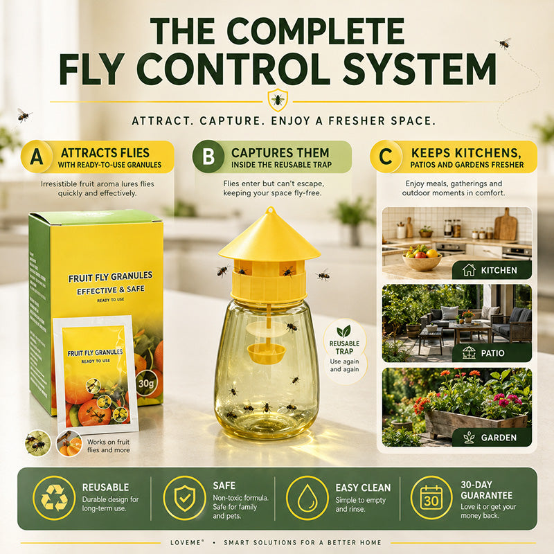 🏆 Last Day Special Price £9.77 ! 🔥Buy 2 Get 1 Free🎁Indoor and Outdoor Hanging Fly Trap