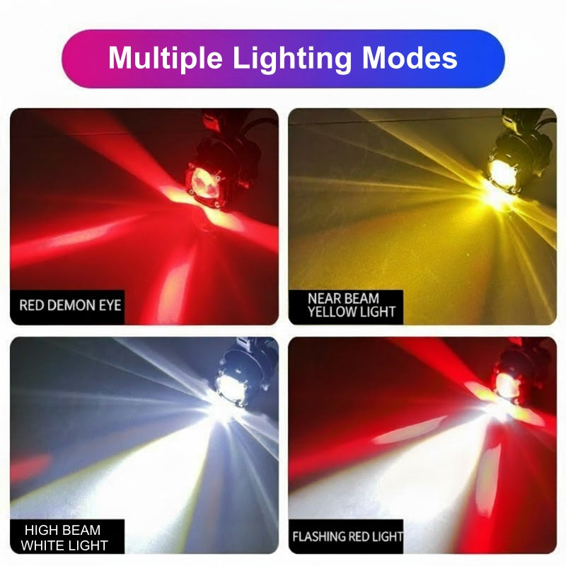 📢📢40% OFF !! ⏰Universal Motorcycle LED Spotlights – Dual Beam & All-Weather Waterproof 💡