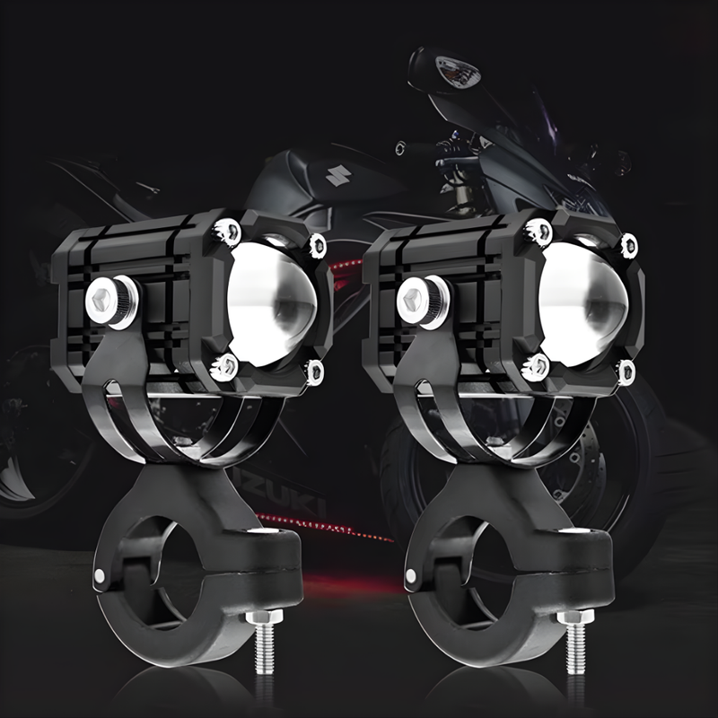 📢📢40% OFF !! ⏰Universal Motorcycle LED Spotlights – Dual Beam & All-Weather Waterproof 💡