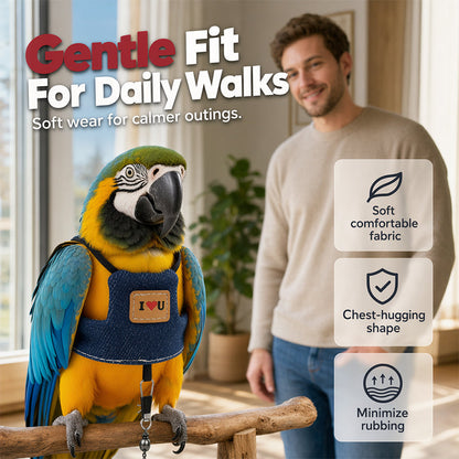 Breathable Harness for Pet Birds