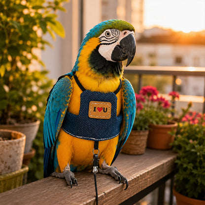 Breathable Harness for Pet Birds