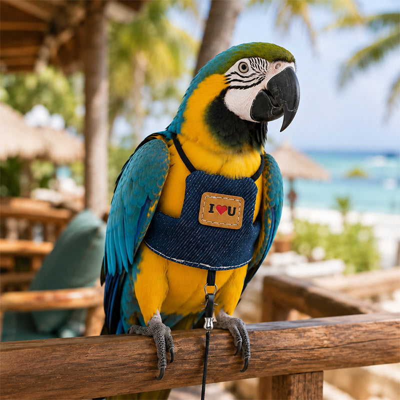 Breathable Harness for Pet Birds