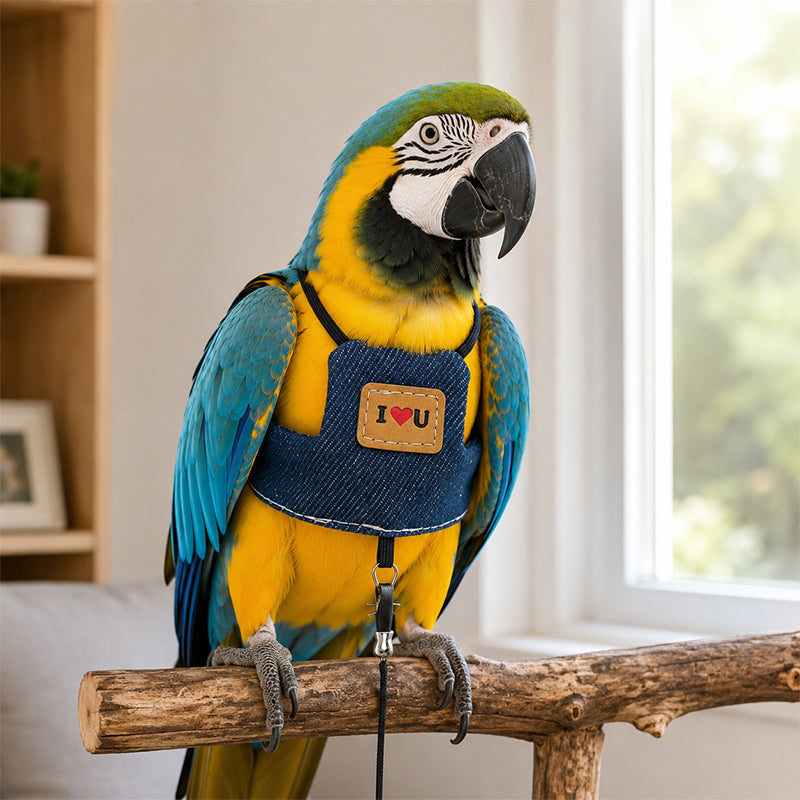 Breathable Harness for Pet Birds