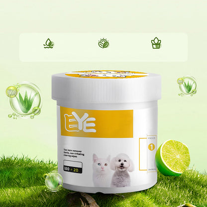 🥳2026 HOT SALE🥳💞50K+ SOLD!🐾🌿 50% OFF! Natural Plant‑Based Pet Wipes – Aloe vera & glycerin, pH‑balanced. Gently removes tear stains & earwax. Safe for daily use! 🧻✨
