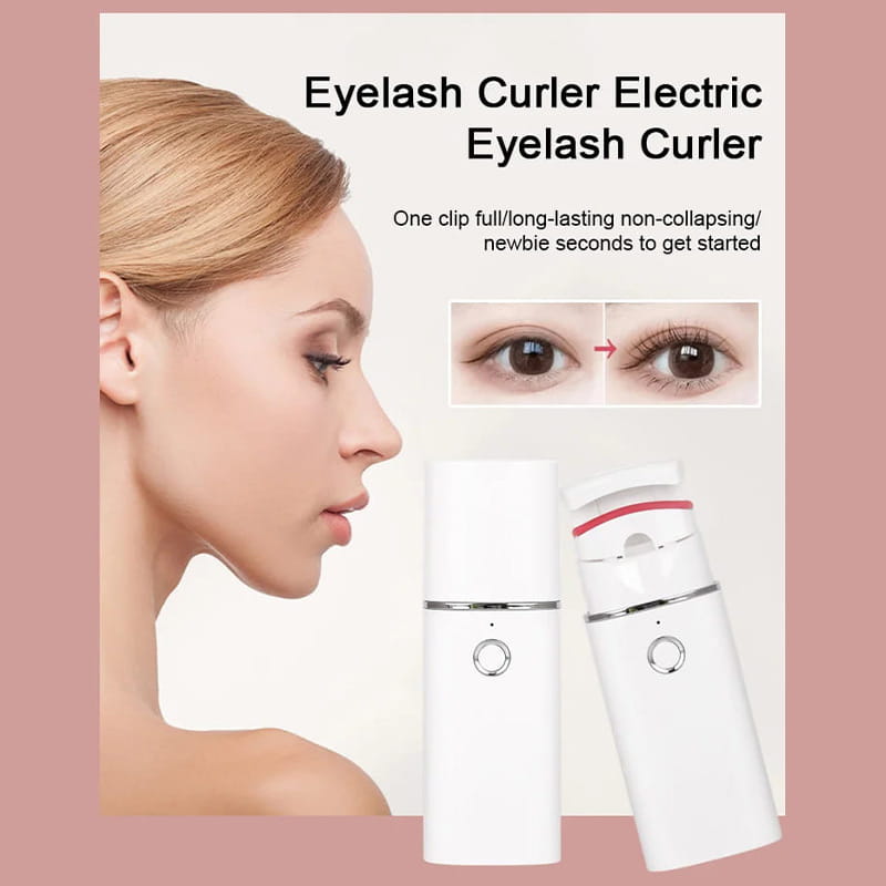 🔥Surprise 50% Off！👩🏻‍🏭Get gorgeous eyelashes back！✨️Rechargeable Electric Heated Eyelash Curler