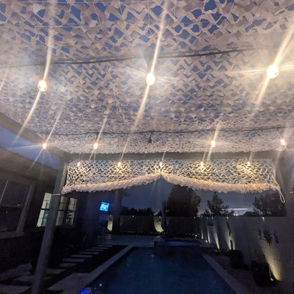 Reinforced Camouflage Netting for Terrace Pergola & Gazebo