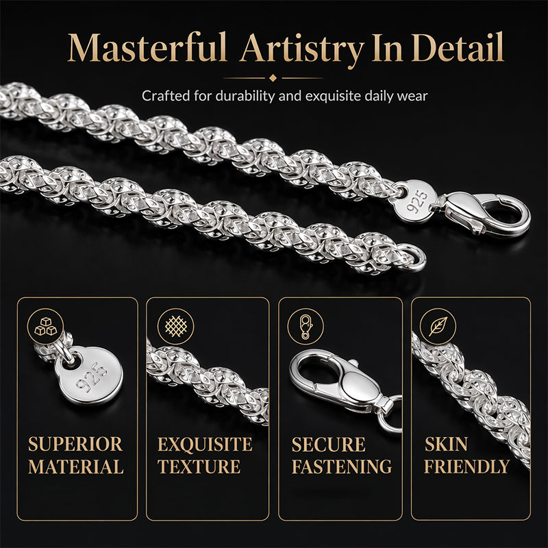 🎉 2026 Sale — Over 27,000 Sold!🐉 Trendy Dragon Scale Chain Bracelet & Necklace ✨