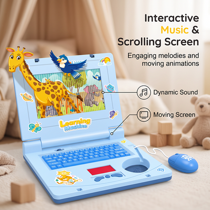 🏆🖥️Limited Time 50% Off: Only £10.99‼️👧Interactive Simulation Toy Laptop｜Kids Educational Pretend Play Learning Toy🖥️
