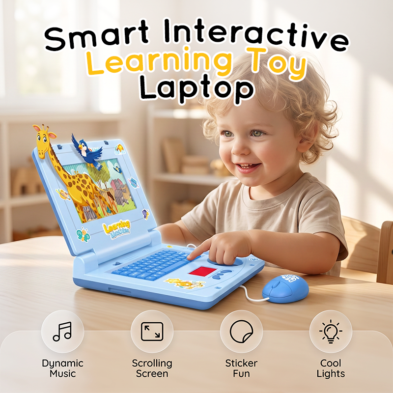 🏆🖥️Limited Time 50% Off: Only £10.99‼️👧Interactive Simulation Toy Laptop｜Kids Educational Pretend Play Learning Toy🖥️