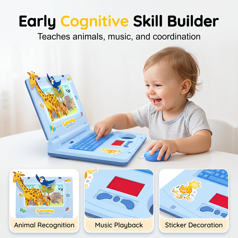 🏆🖥️Limited Time 50% Off: Only £10.99‼️👧Interactive Simulation Toy Laptop｜Kids Educational Pretend Play Learning Toy🖥️