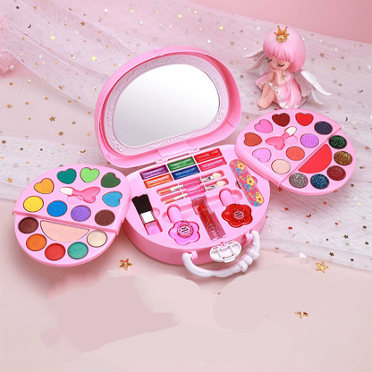 📢📢40% OFF !! ⏰Kids Washable Makeup Toy Set with Portable Pink Handbag