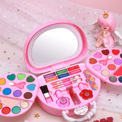 📢📢40% OFF !! ⏰Kids Washable Makeup Toy Set with Portable Pink Handbag