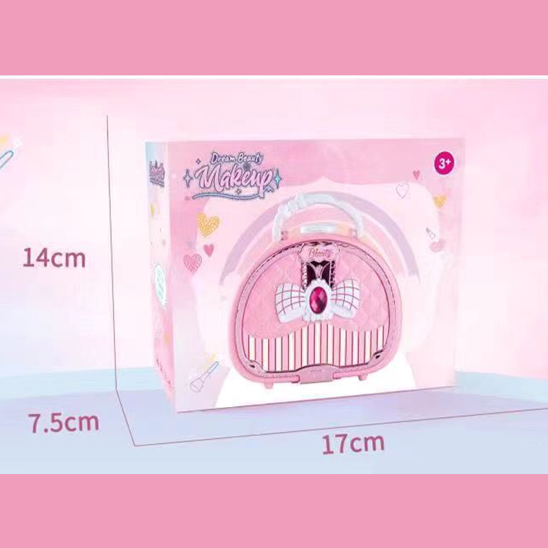 📢📢40% OFF !! ⏰Kids Washable Makeup Toy Set with Portable Pink Handbag