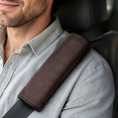 📢📢BUY 1 GET 1 FREE !! ⏰Universal Faux Suede Car Seat Belt Shoulder Cover Extended Cushion Padding