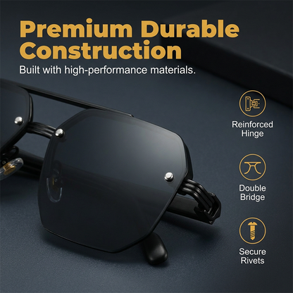 📢📢50% OFF !! ⏰Men's Stylish Geometric Polygon Sunglasses
