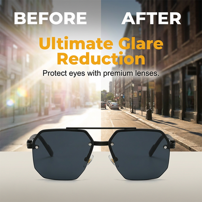 📢📢50% OFF !! ⏰Men's Stylish Geometric Polygon Sunglasses