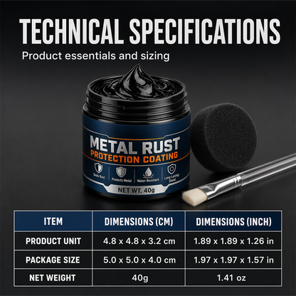 🥳2026 HOT SALE🥳🏠 50% OFF! Metal Rust Protection Black Repair Paste – Restores rusty gates, railings & tools. Forms protective coating – no need to replace! 🛡️✨