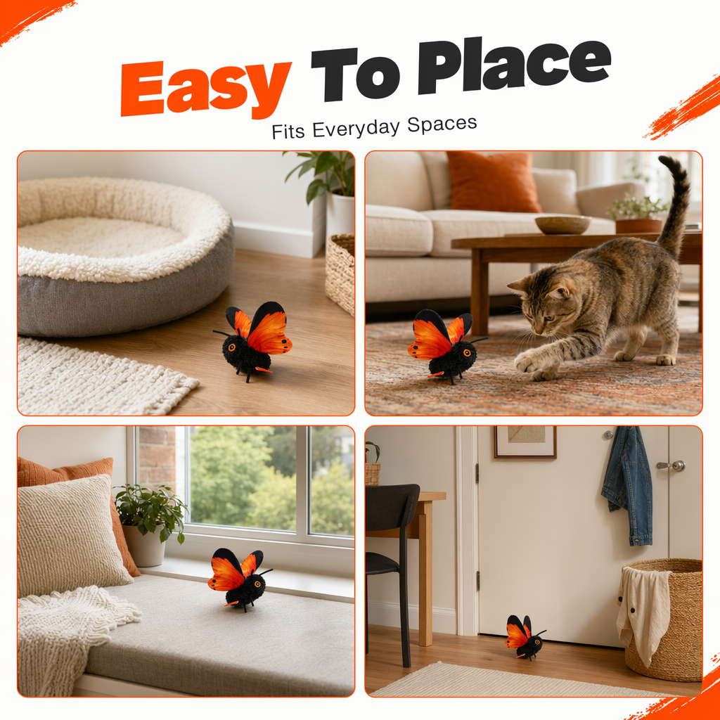 ⏳Time-Limited Special⏰Smart Sensing Flapping Butterfly Toy for Cats