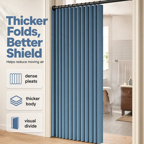 ⏰🔥LIMITED TIME 48% OFF! ⭐No-Drill Magnetic Accordion Door Curtain