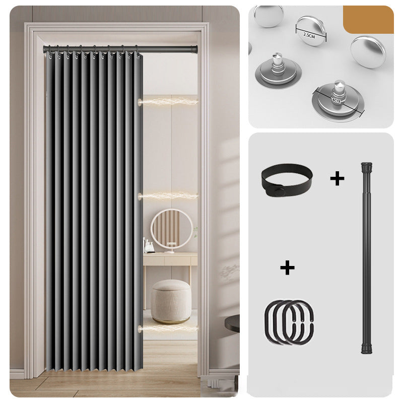 ⏰🔥LIMITED TIME 48% OFF! ⭐No-Drill Magnetic Accordion Door Curtain