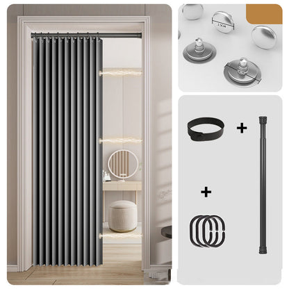 ⏰🔥LIMITED TIME 48% OFF! ⭐No-Drill Magnetic Accordion Door Curtain