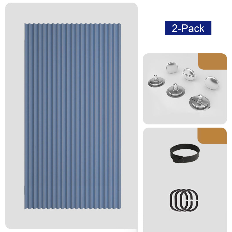 ⏰🔥LIMITED TIME 48% OFF! ⭐No-Drill Magnetic Accordion Door Curtain