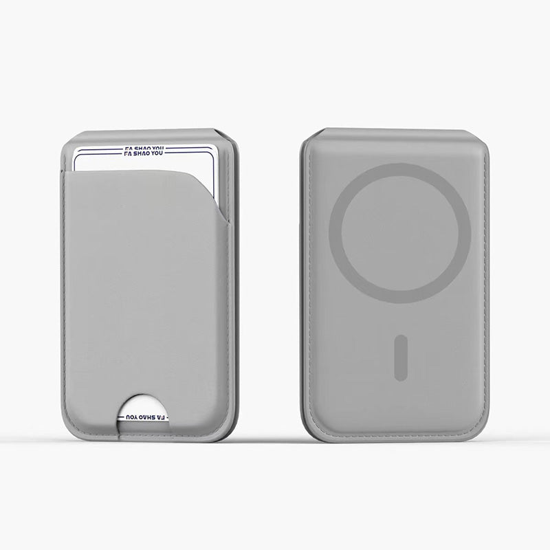 2-in-1 Magnetic PU Leather Card Holder Stand for Phone